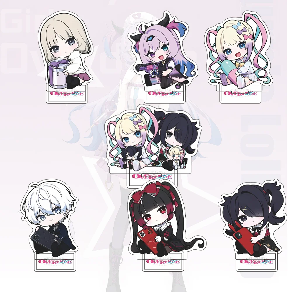 Anime NEEDY GIRL OVERDOSE Acrylic Stand Pop-up Store Desk Decor Key Chain for Fans Home Decor