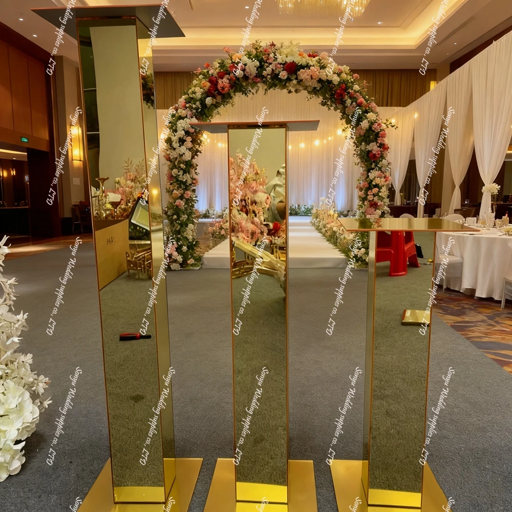 

4-10pcs 60-120cm Golden Flower Stands Centerpieces, Wedding Table Decor, Metal Vase Holders for Party Baby Birthday Decor