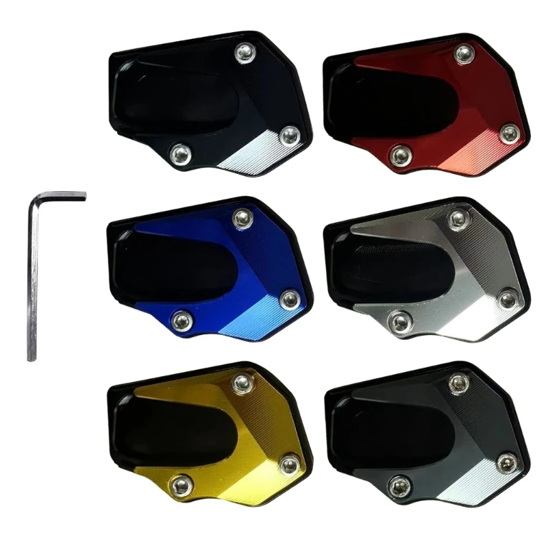 094D Motorcycle Kickstand Extension Pad Anti Slip Design for Improved Control and Safety