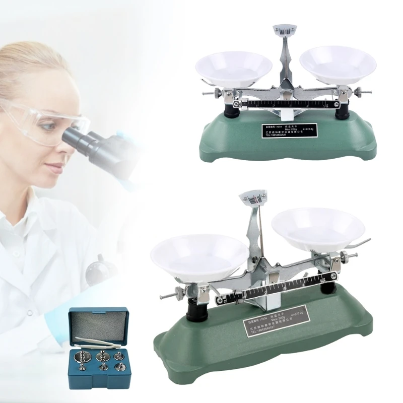 Lab Mechanical Balance Scale Double Pan Balance Scale Balance Tray Table Mechanical Balance Scale for Laboratory Drop Shipping