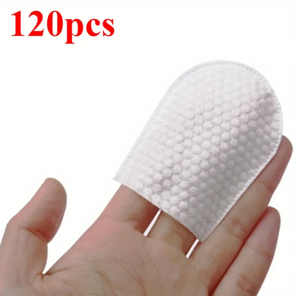 120/240個のU字型メイクアップコットン。 顔と爪のメイク落とし用のソフトパッド。