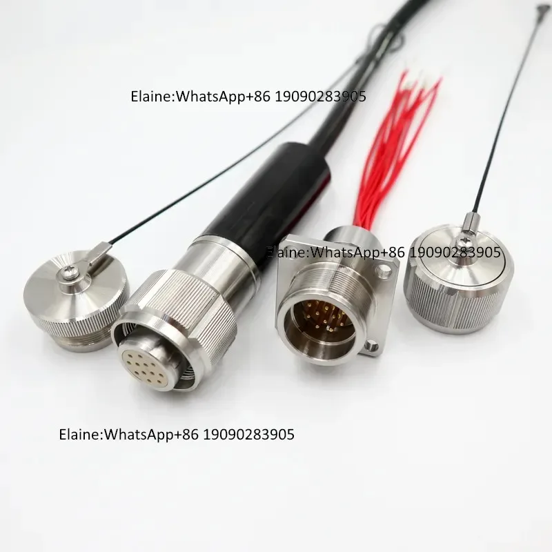 61 core all metal shell underwater cable connector micro cable joint ROV signal propagation