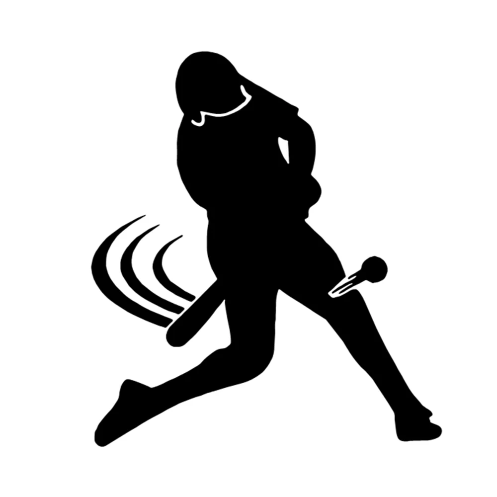 

12.3X13.9CM Baseball Player Sport Vinyl Decal, Athletic Sticker for SUV Truck Motorcycle Laptop Water Bottle, Auto Decor