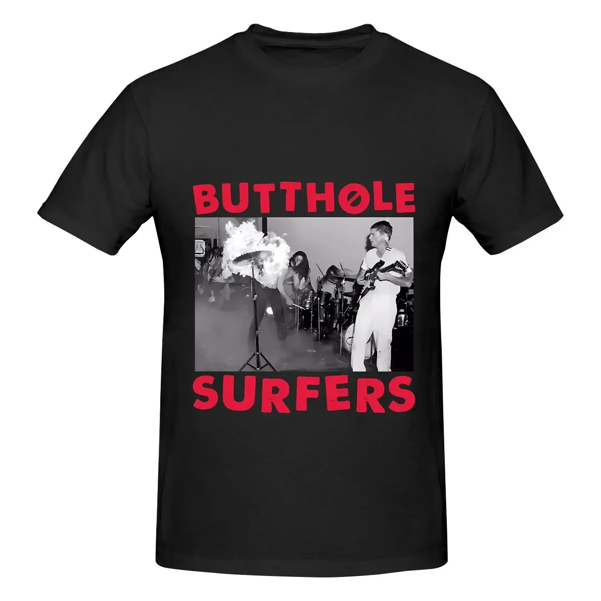 Men's T Shirt Butthole Surfers Band Short Sleeve Shirt Size S-6XL Cotton Soft