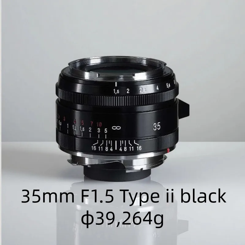 35Mm f1.5 M port type 1, type 2, color black, large aperture manual focus lens