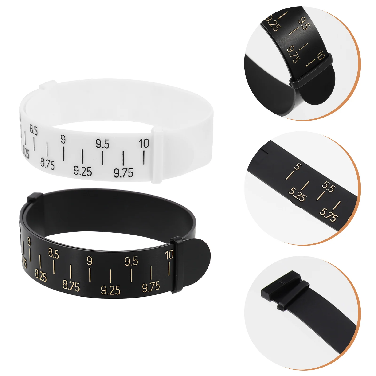 2 Pcs Wrist Measuring Tool Bracelet Sizer Gauge Jewelry Supply Weeding Bracelets