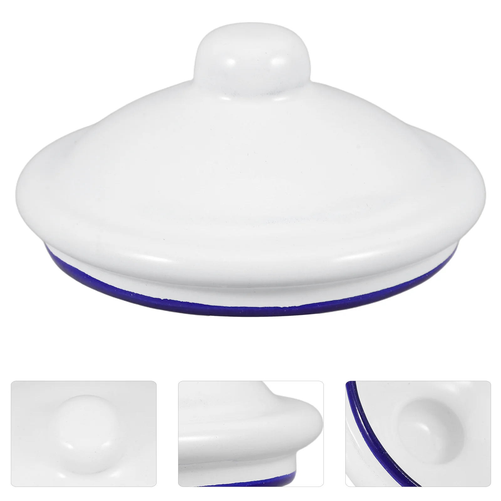 

4 Pcs Enamel Lid Cup Cover for Cups Heat-resistant Covers Replacement Tea Teaware Mug