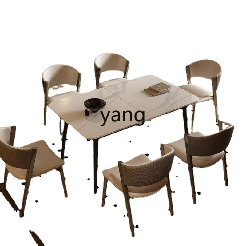 Yhl Dining Table Folding Small Apartment Home Shrink Dining Tables and Chairs Combination