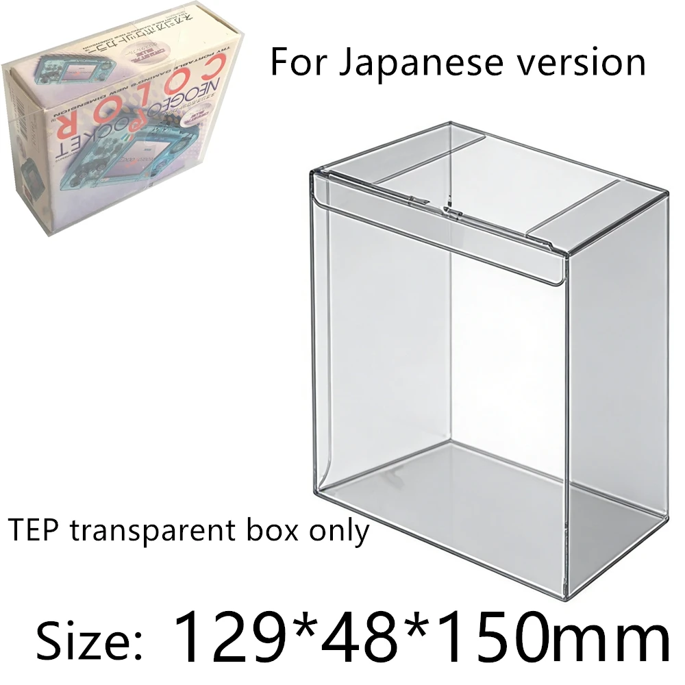 Transparent Box Protector For New Neo Geo Pocket Color/NGPC Slim Collect Boxes PET Storage Game Shell Clear Display Case