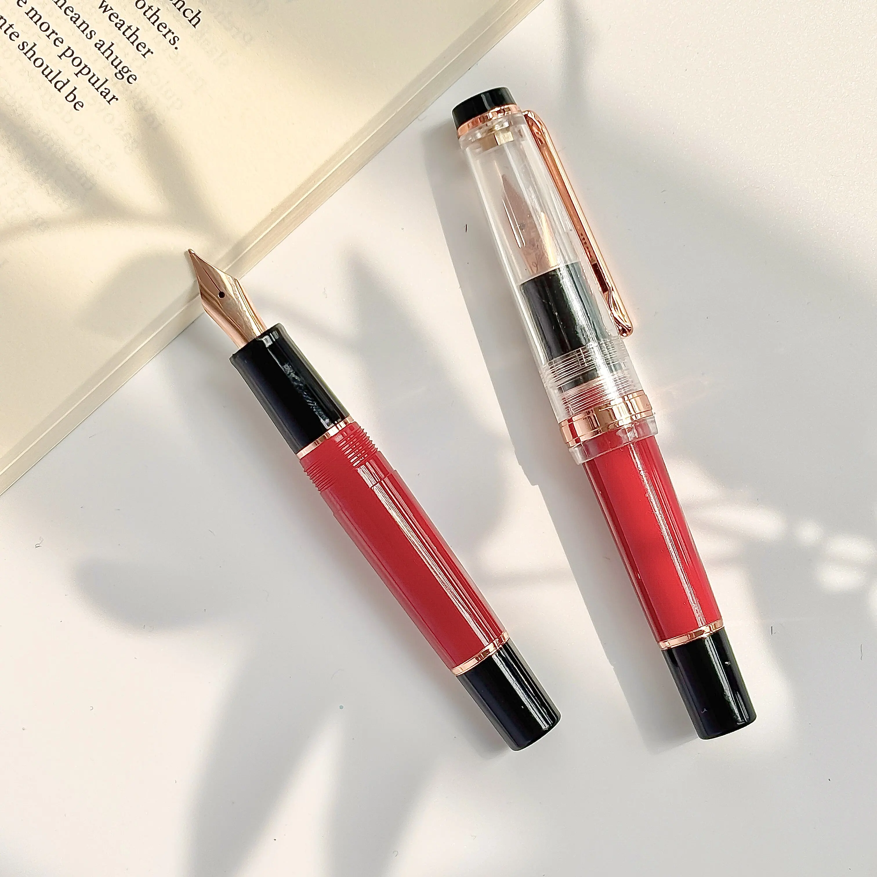 Limited JINHAO 82 MINI Forbidden City Red Fountain Pen Acrylic EF/F/M Mix Color Customized Office School Supplies Stationery