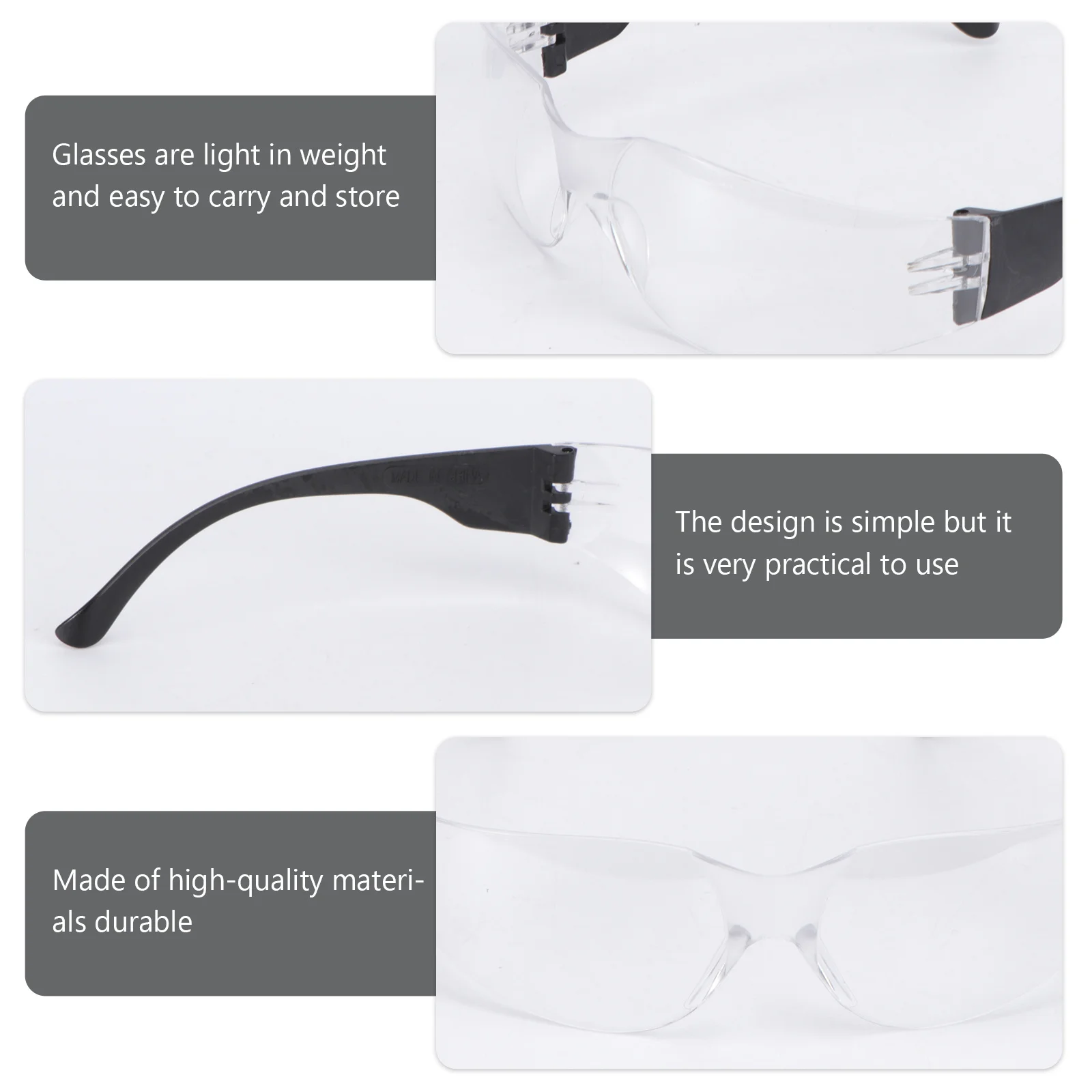 

3Pairs Outdoor Riding Glasses Windproof Cycling Eyewear Lightweight Goggles for Men Women Riding Glasses Cycling Eyeglasses