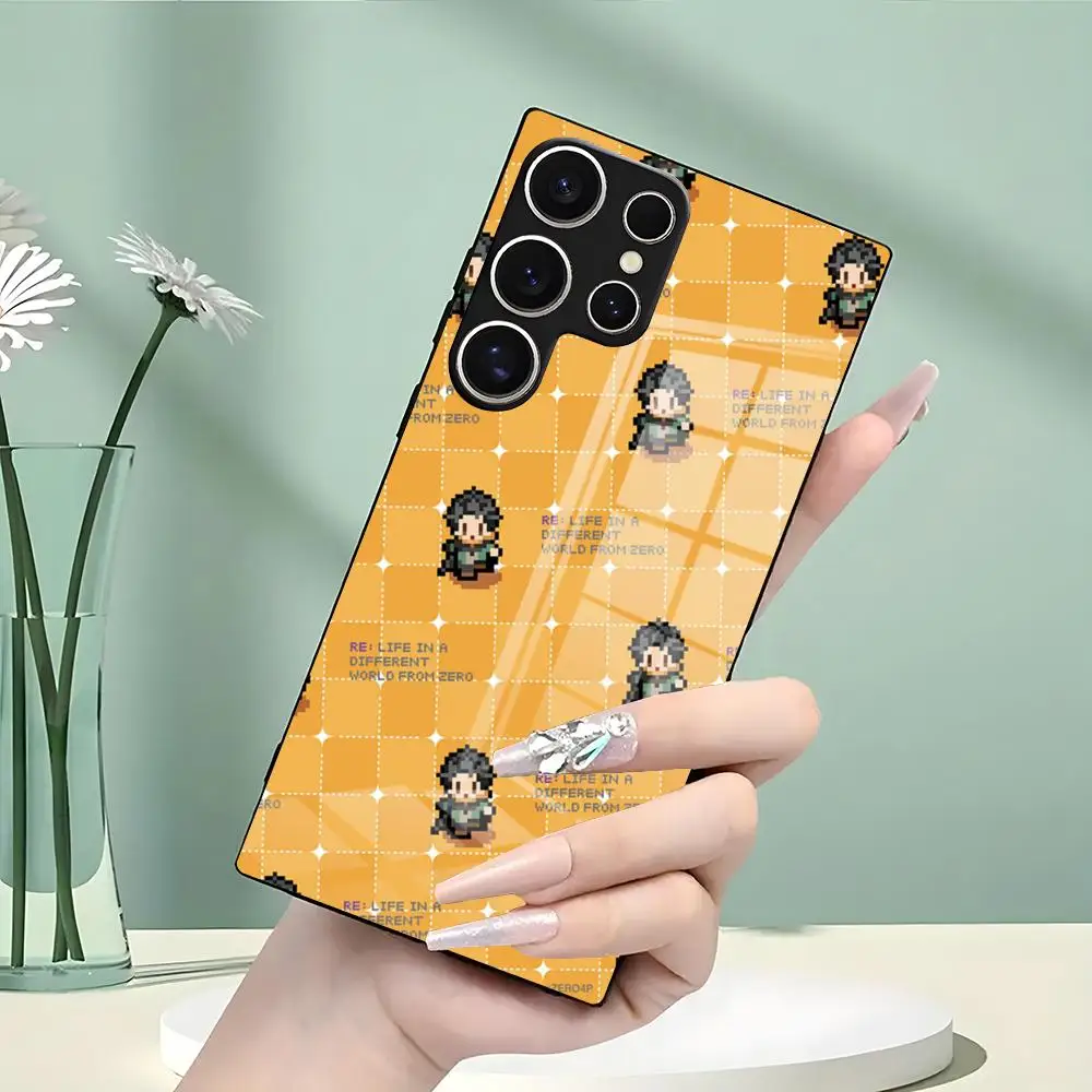 Rezero Phone Case For Samsung S26 S25 Edge S24 S23 S22 Ultra Plus Fe A57 A37 A17 A27 5G Glass Cover