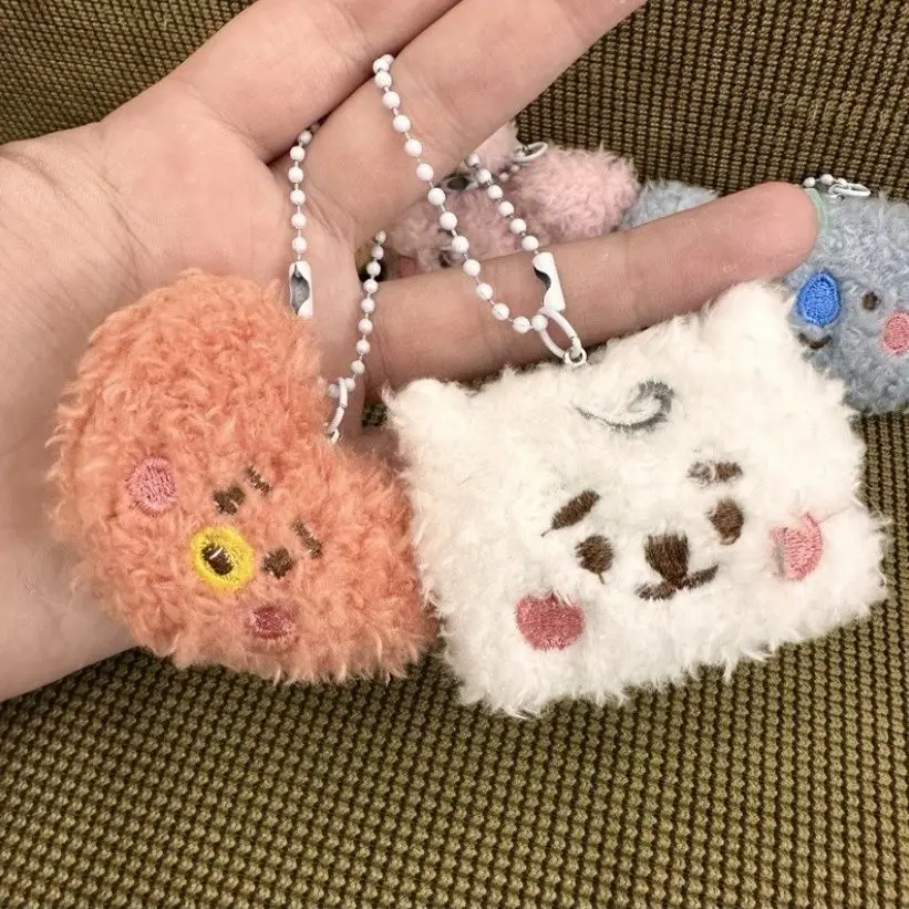 BT21 Minini cartoon Cute Big Head doll Plush Pendant Kawaii Korean Backpack Pendant Accessories Animation Peripheral Wholesale - view 6