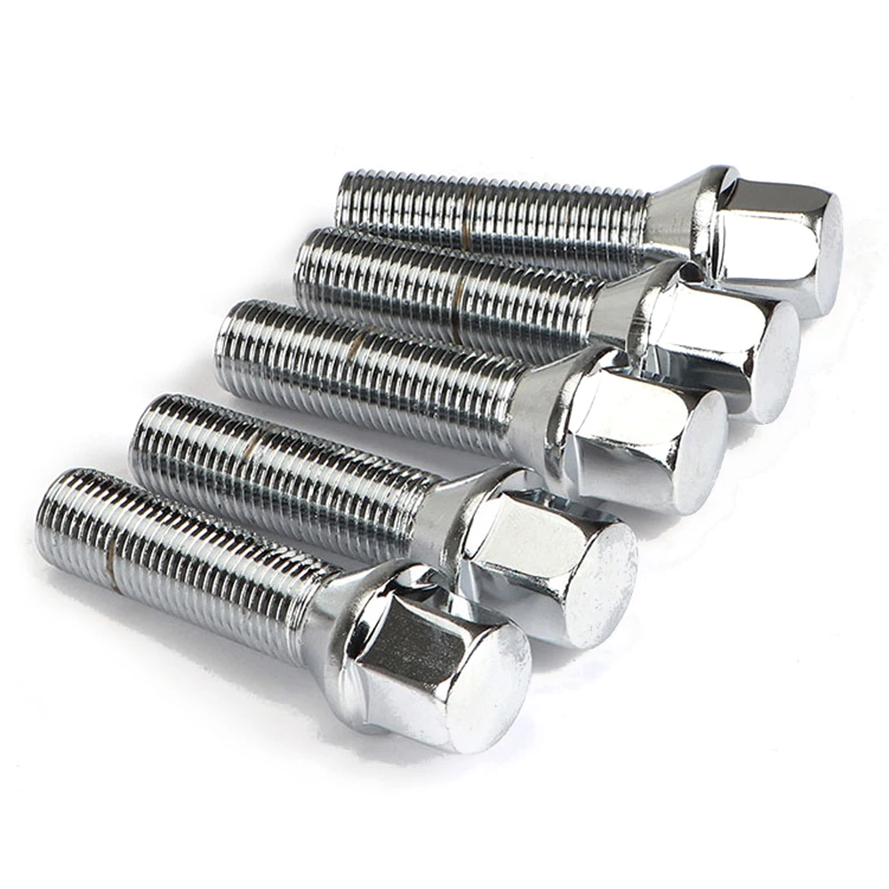 AOSU 10PCS Nuts Suit For BMW x1x3x5x6x73series 28/35/40/45/50mm Lengthen Steel Wheel Bolts M14 x 1.5 M12*1.5 M14*1.25 M12*1.25