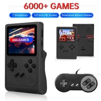 GB300 Portable Handheld Game Player 3.0 inch Screen Video Game Console Built-in 6000 Games Support AV Output for SFC/GBA