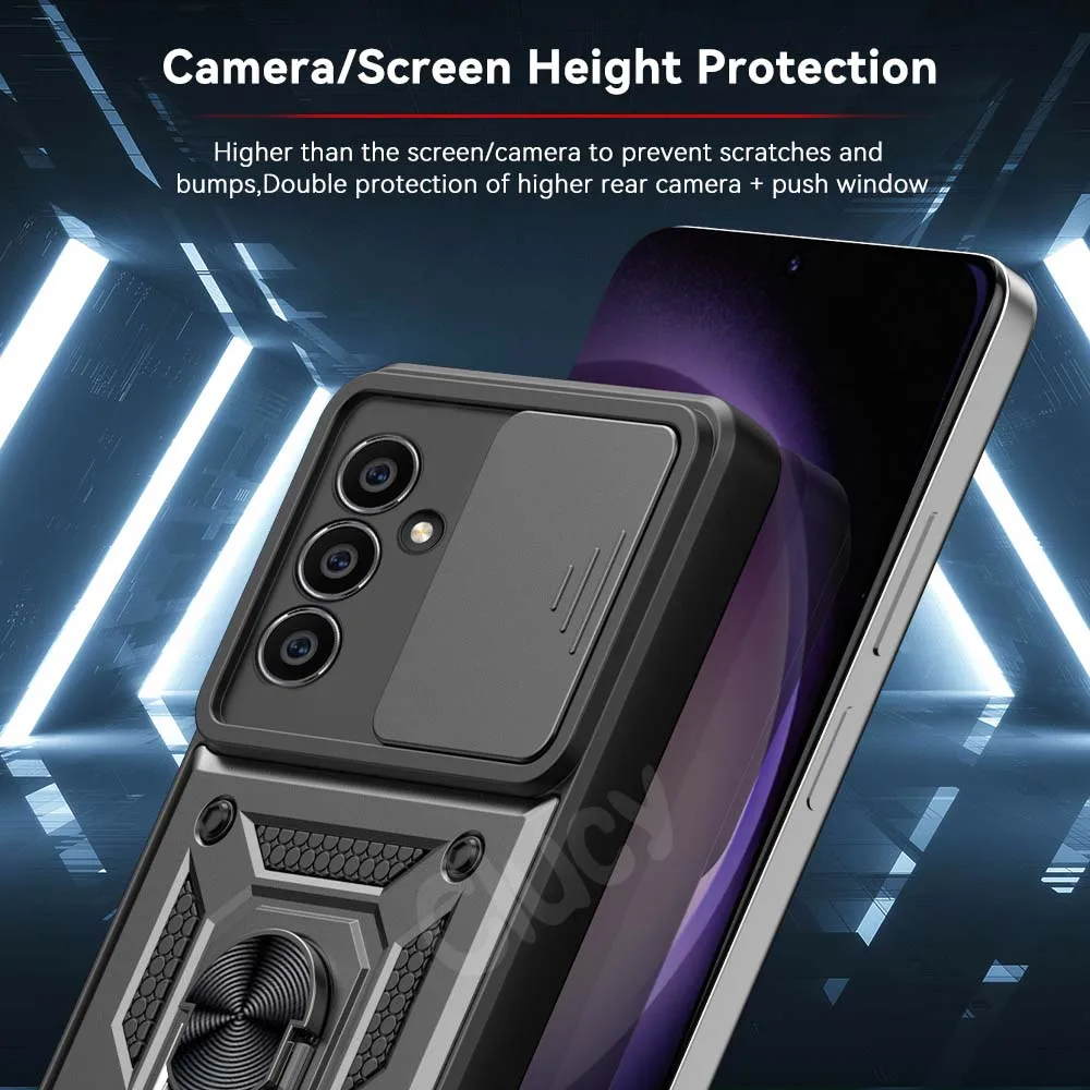 Shockproof Armor Case For Samsung Galaxy A15 A14 A54 A34 A55 A25 A24 A05S A04S A71 A51 A52 A23 4G 5G Car Holder Phone Cover