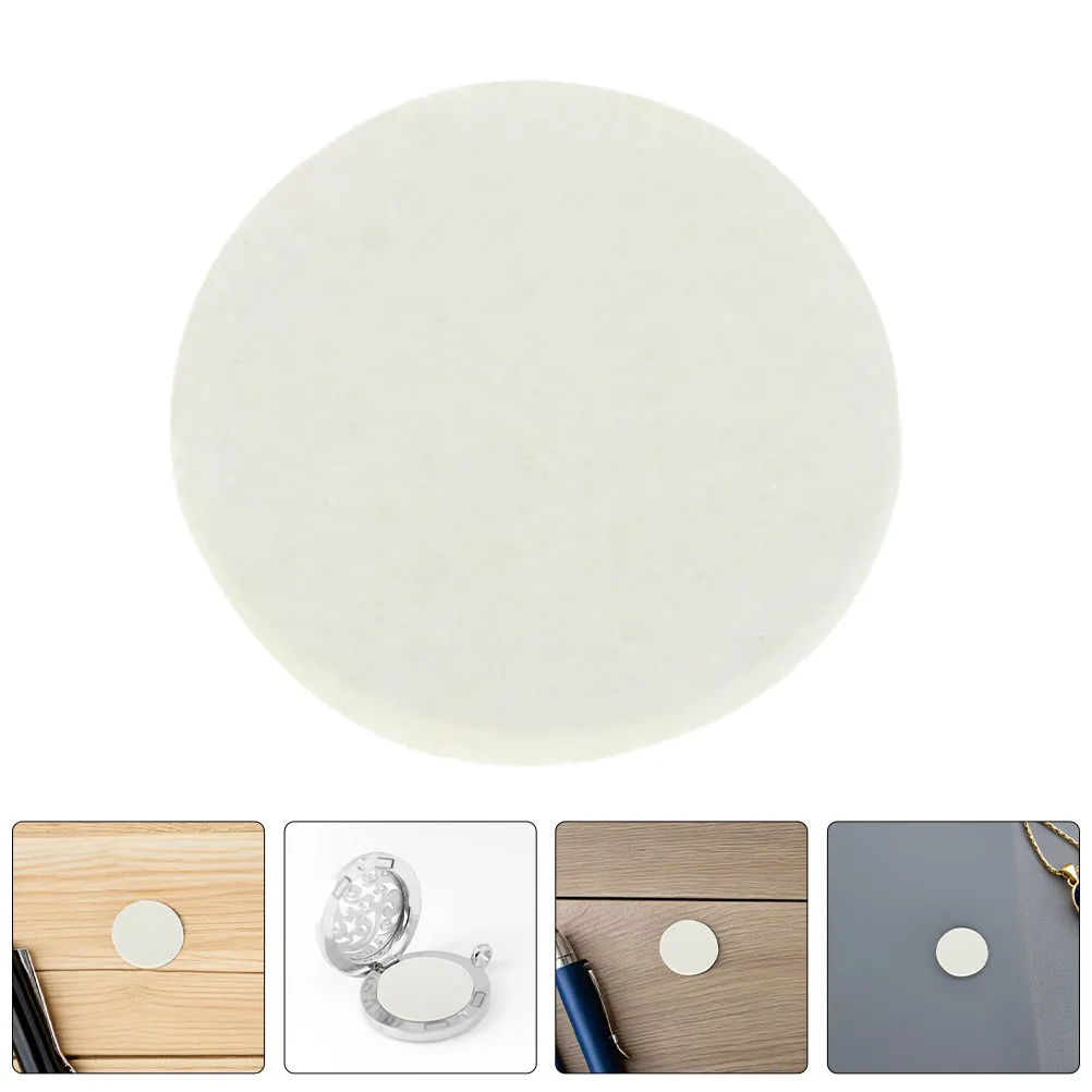 

150Pcs Cotton Round Aromatherapy Refill Pads Essential Oil Diffuser Scented Replacement for Car Necklace Locket