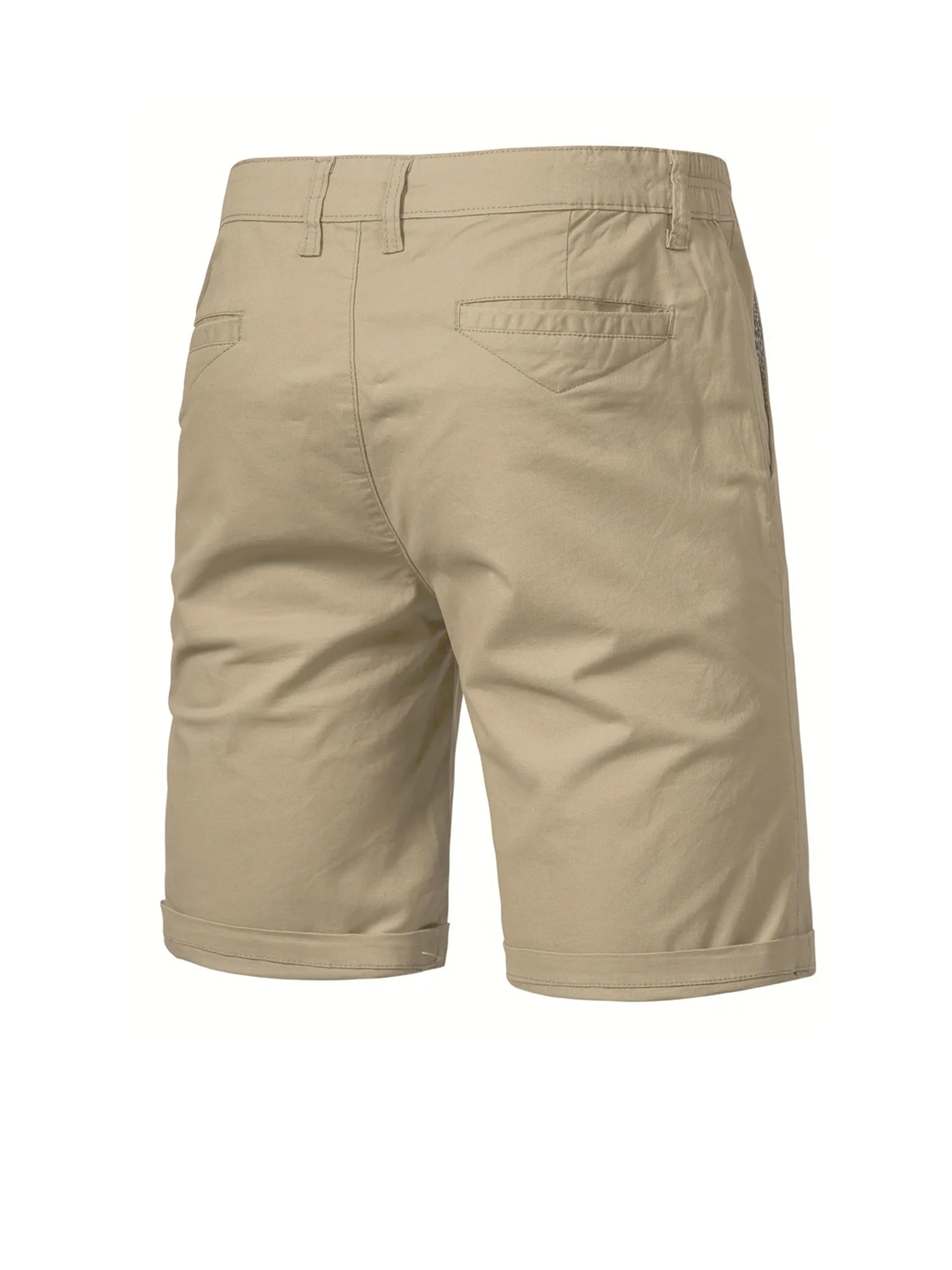 Summer New  White Gym Shorts Mens Casual Business Social Elastic Waist Cargo Shorts Bermuda Beach Shorts For Men
