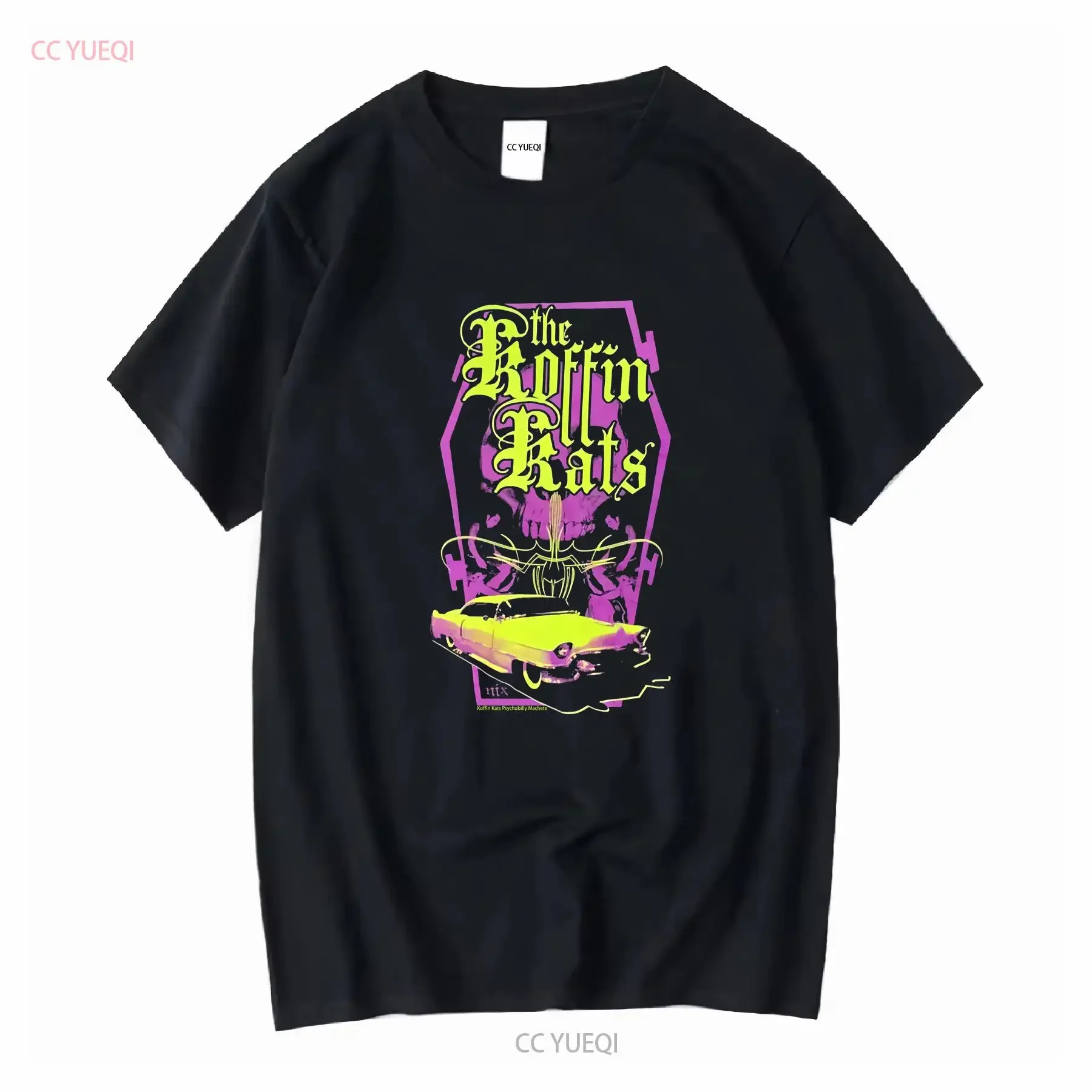 The Koffin Kats Psychobilly Machete 2007 T shirt Cotton S 4XL YA498 vintage Washed Versatile fashion Soft Comfortable graphic