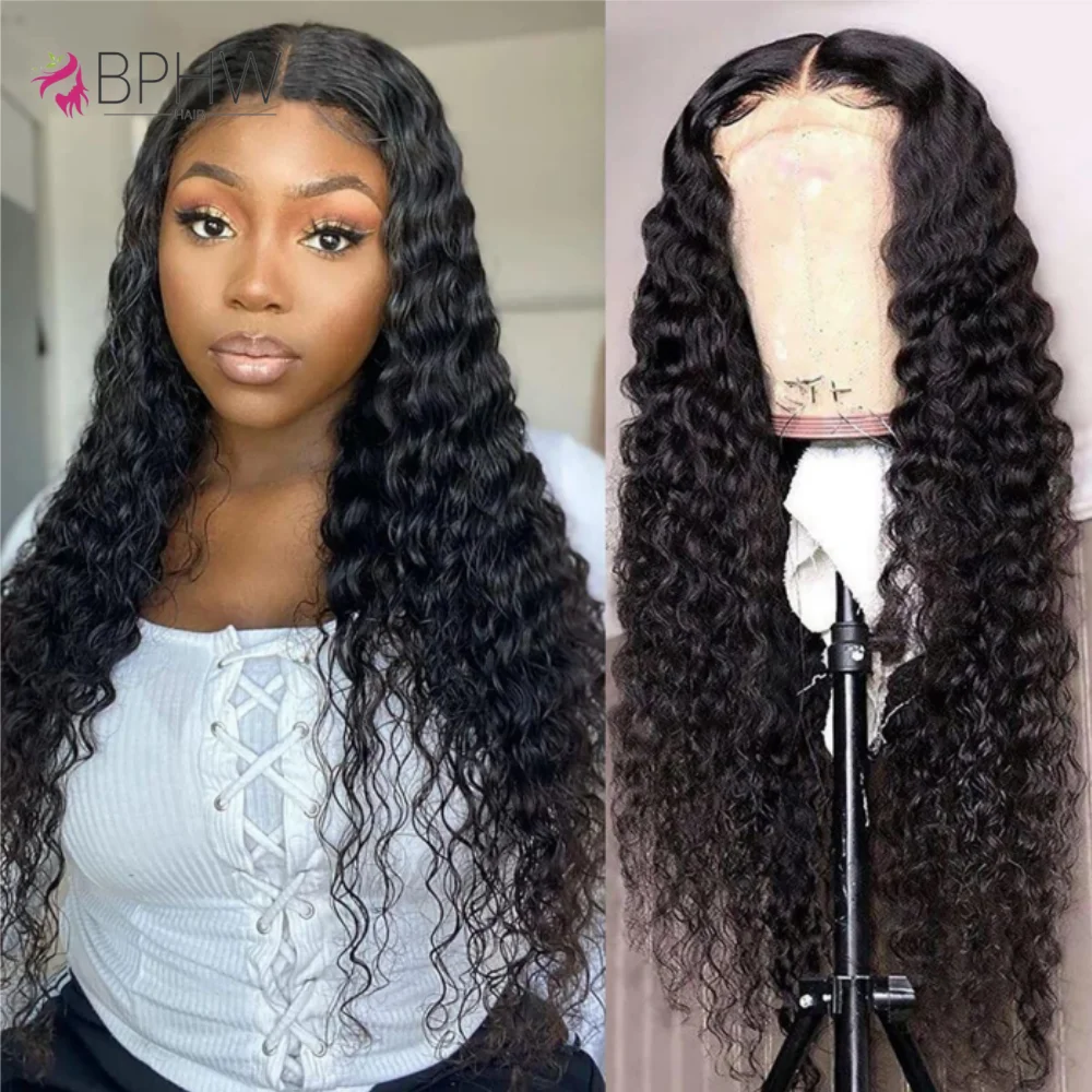 

30Inch Kinky Curly 13x4 Lace Front Wig 100% Human Hair Wigs 200 Density Brazilian Hair Remy HD Transparent Wigs Pre Plucked Wigs