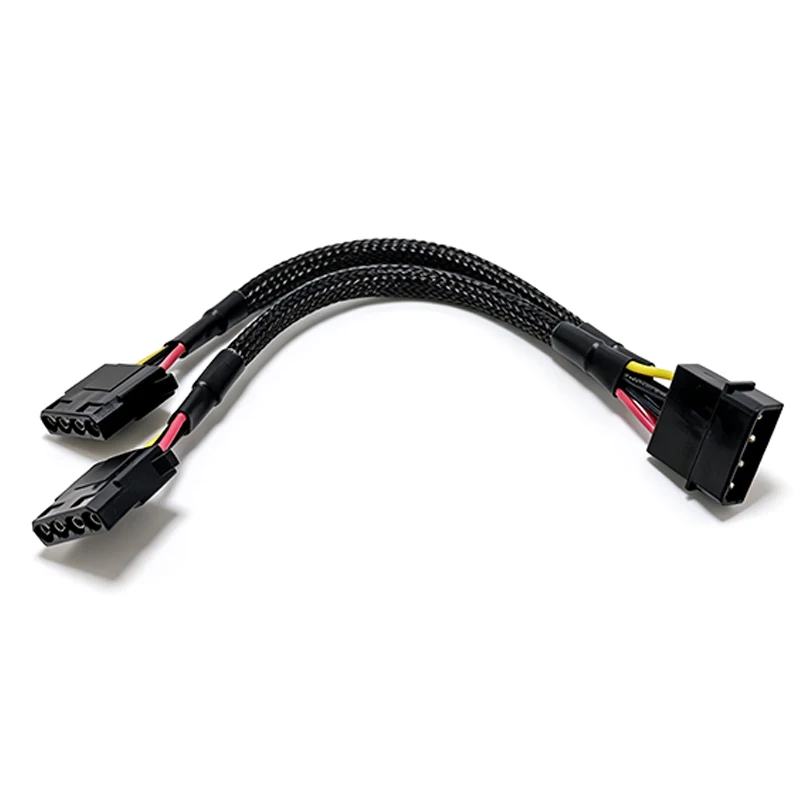ATX IDE Big 4 Pin D-Type Power Splitter Cable 1 Male To Dual Female Adapter Cord For Hard Disk Optical Drive Power Supply