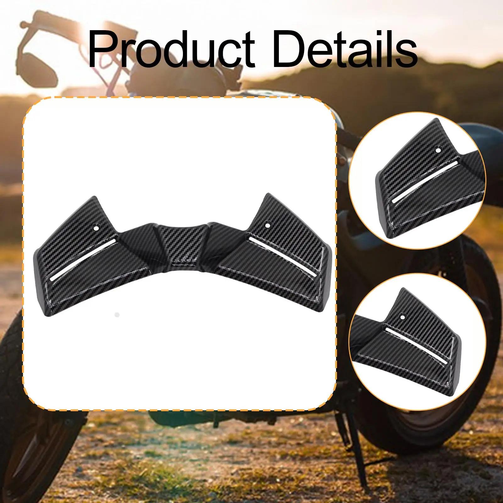 

Nose Cone Motorcycle Winglet ABS Aerodynamic Spoiler Kit for Yamaha MT 09 SP 2