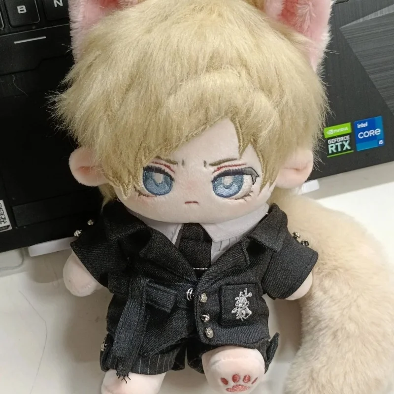 Game Leon Scott Kennedy 20cm Nude Body Plush Doll Toys Soft Stuffed Plushie a6825