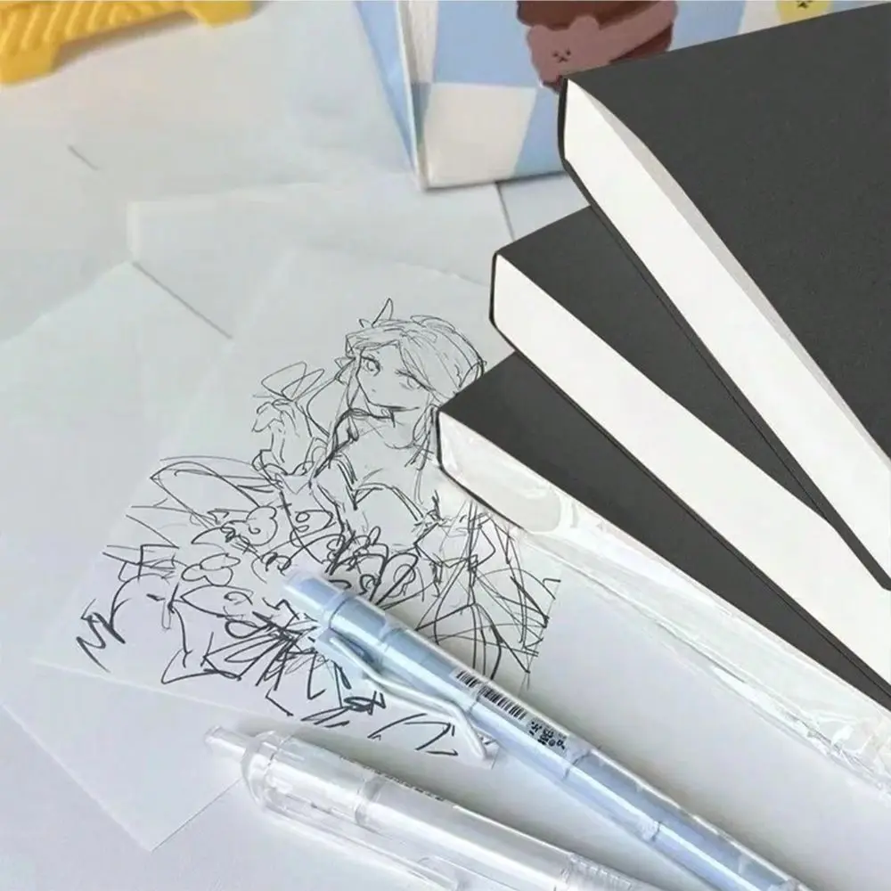 200/250 Sheets Thickened Blank Memo Pads Multifunction Portable Pocket Notebook INS Smooth Drawing Draft Notebook