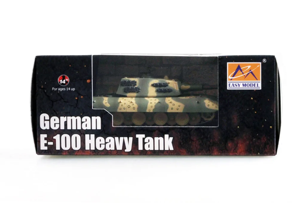 Easymodel 35119 1/72 Scale German E-100 E100 Heavy Tank Assembled Finished Military Model Static Plastic Toy Collection or Gift