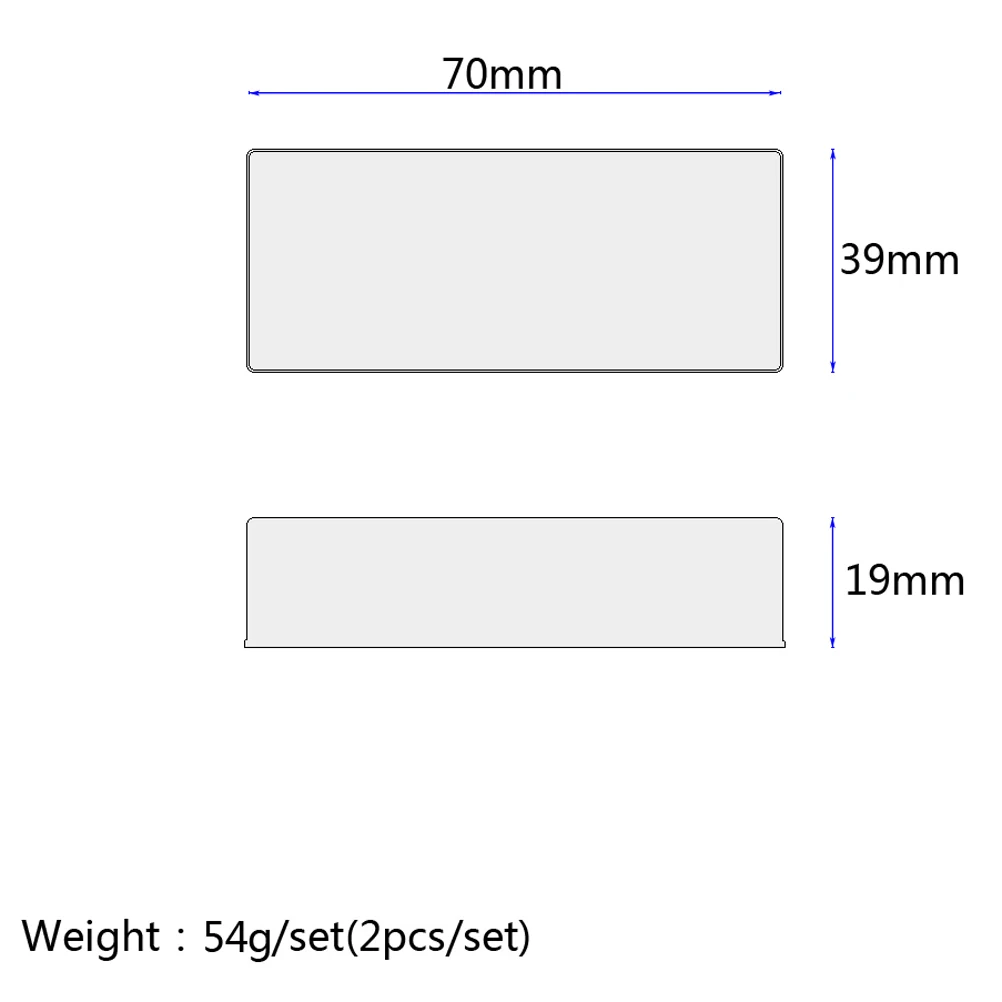 

2 pcs Fully Enclosed Humbucker Pickup Cover Guitar Brass Metal Dustproof Anti- Coil Pickups Cap For Style