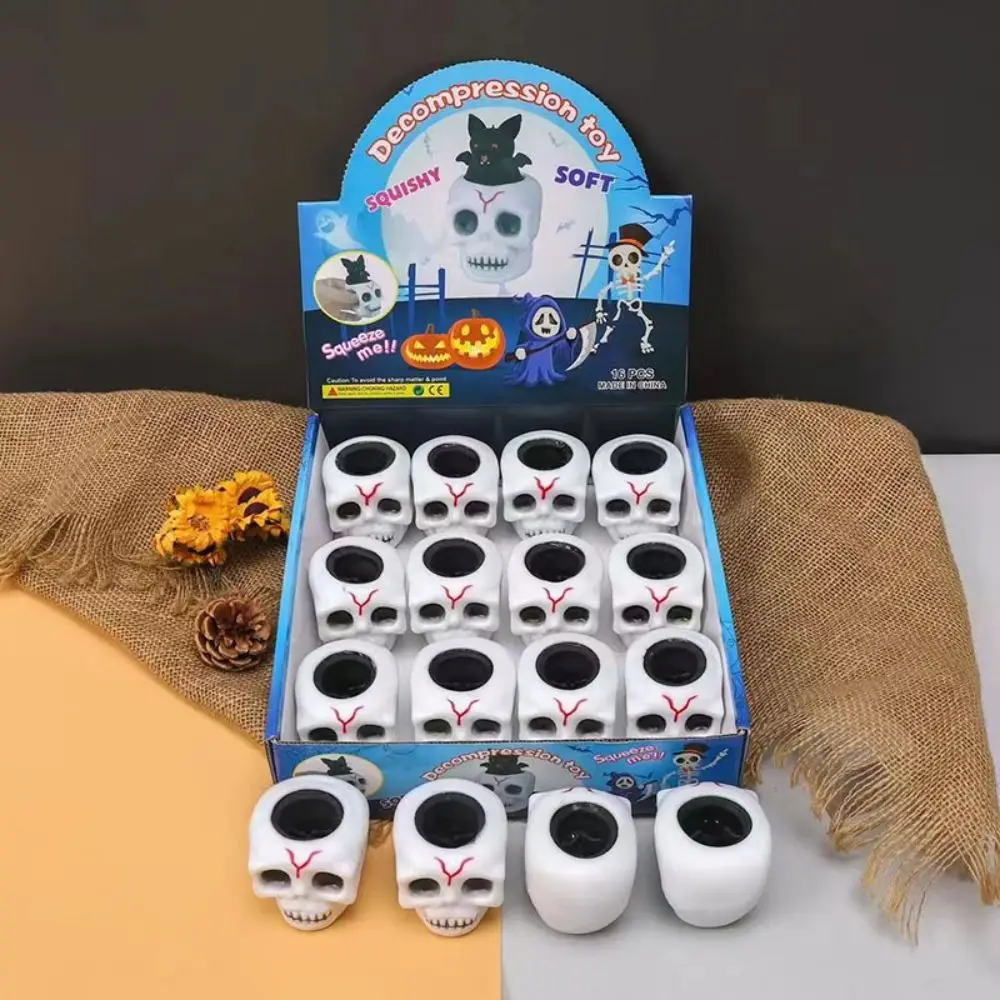 Grappige Pompoen Stressvermindering Halloween Squeeze Speelgoed Kinderen Fidget Speelgoed Grappig Cadeau