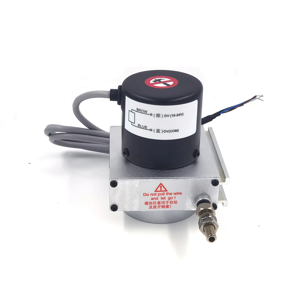 200mm  Linear Encoder Draw Wire Displacement Sensor with Length String Potentiometer for Angle & Linear Position Measuring