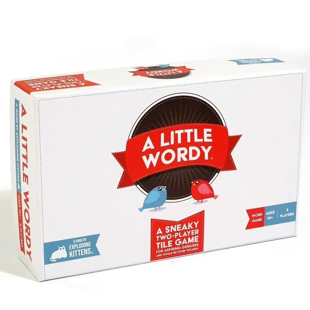 A Little Wordy by Exploding Kittens Zombie Kittens Clever Scramble Word Game of Tiles Cards Board Games for Adults and Teens