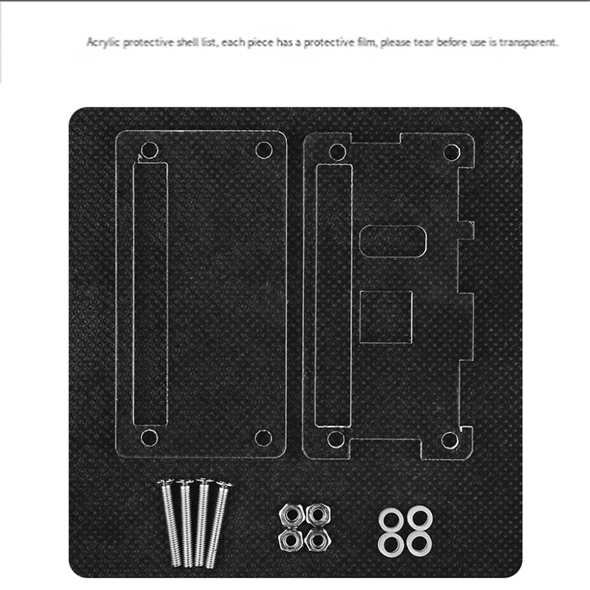Development Board Protective Acrylic Case, Motherboard Reserved Wiring Port Module, Raspberry Pi Rp2040-Pizero