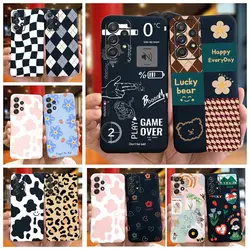 For Samsung Galaxy A23 Case Lovely Pattern Candy Color Silicone Phone Cases For Samsung A23 A 23 4G 5G Cover SM-A235F Soft Funda