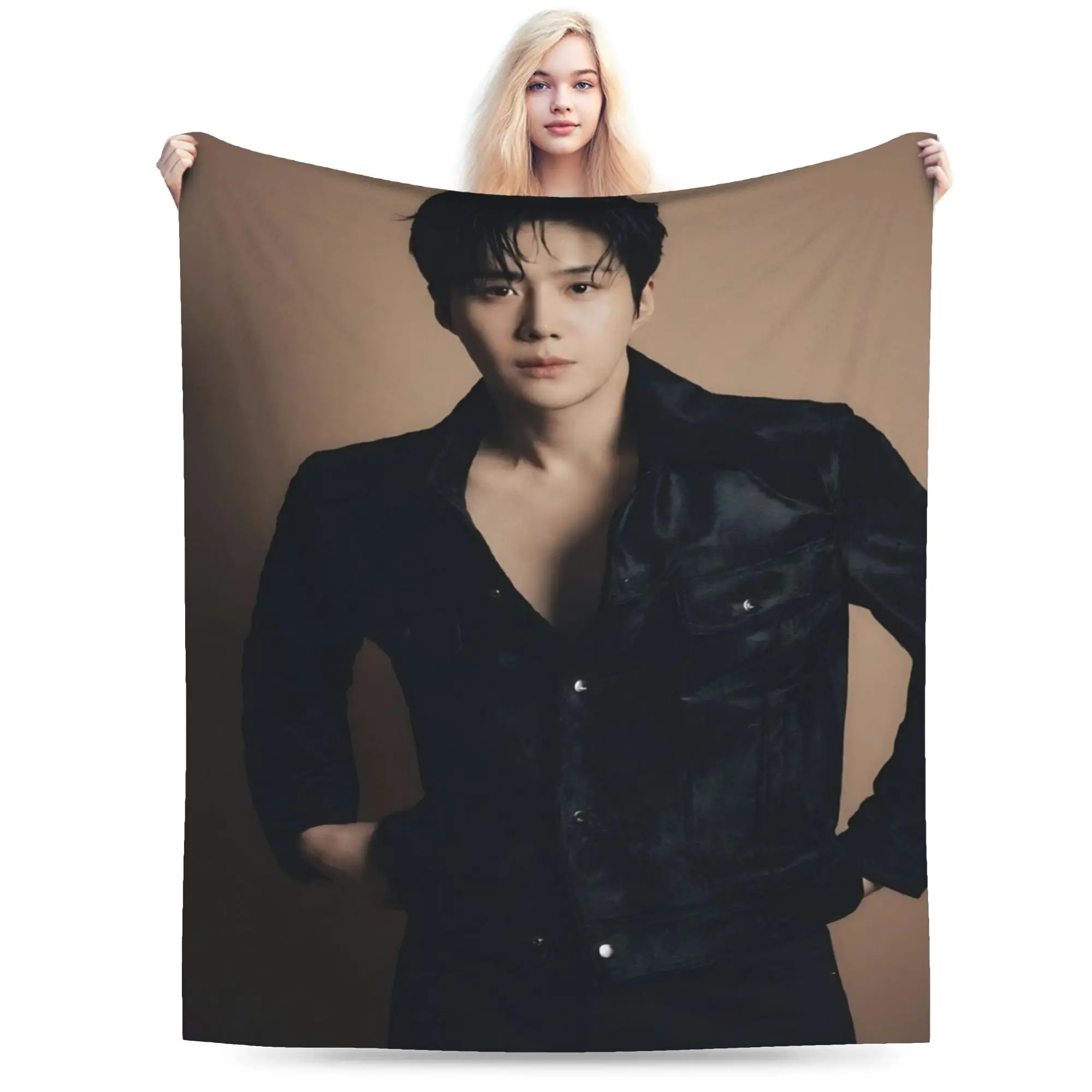 Kim Seon-ho Gift Blanket For Men Women Cozy Soft  Throw Blankets for Sofa 50x60 Inches Multi-size