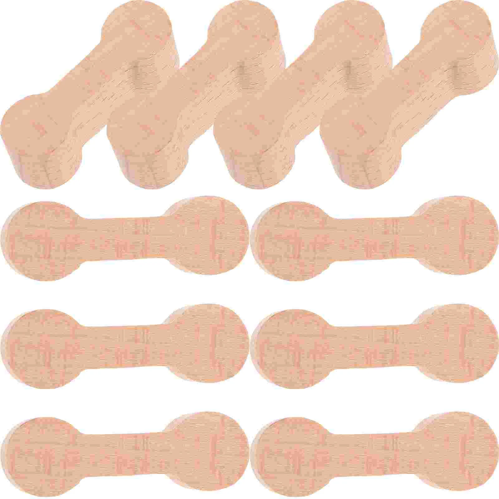 

10 Pcs Train Track Accessories Simulation Connector Wooden Model DIY Kids Playing