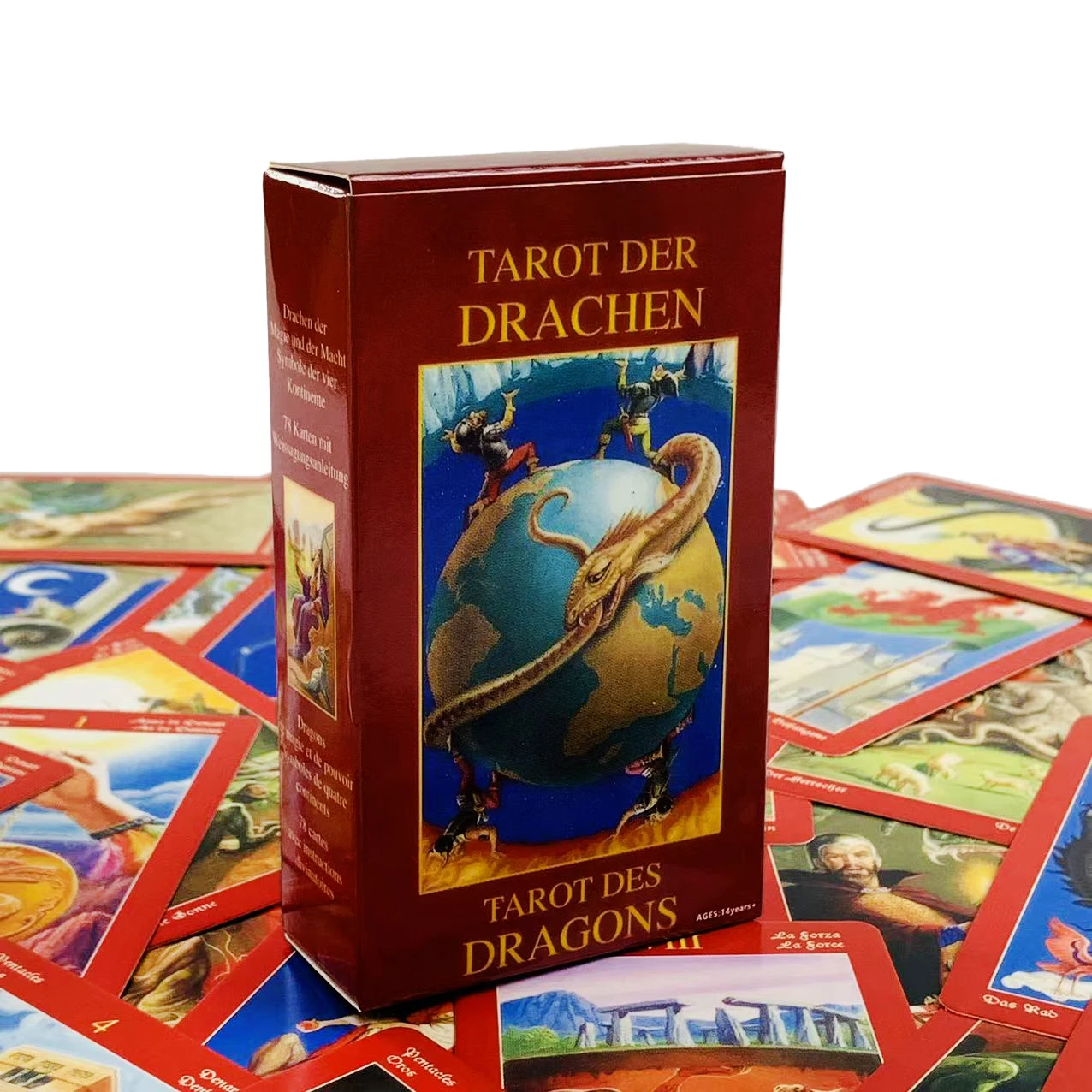 New Dragons Tarot 78 Pcs Tarot Cards Makes Good Use of Dragons In Their Various Guises ,Perfect For Spiritual Guidance