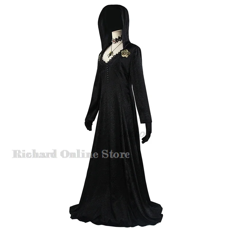 Game Resident Village Outfit Daniela Vampire Halloween Costume Horror Cosplay Gown Women Scary Carnival Dress Gothic Game Evil 8