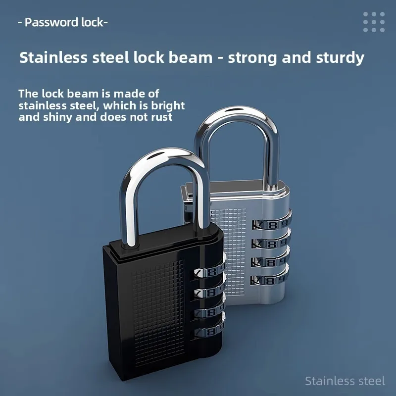 Mechanical Fingerprint Combination Padlock Zinc Alloy Metal Anti Theft Smart Lock for Gym Locker Luggage Suitcase Backpack