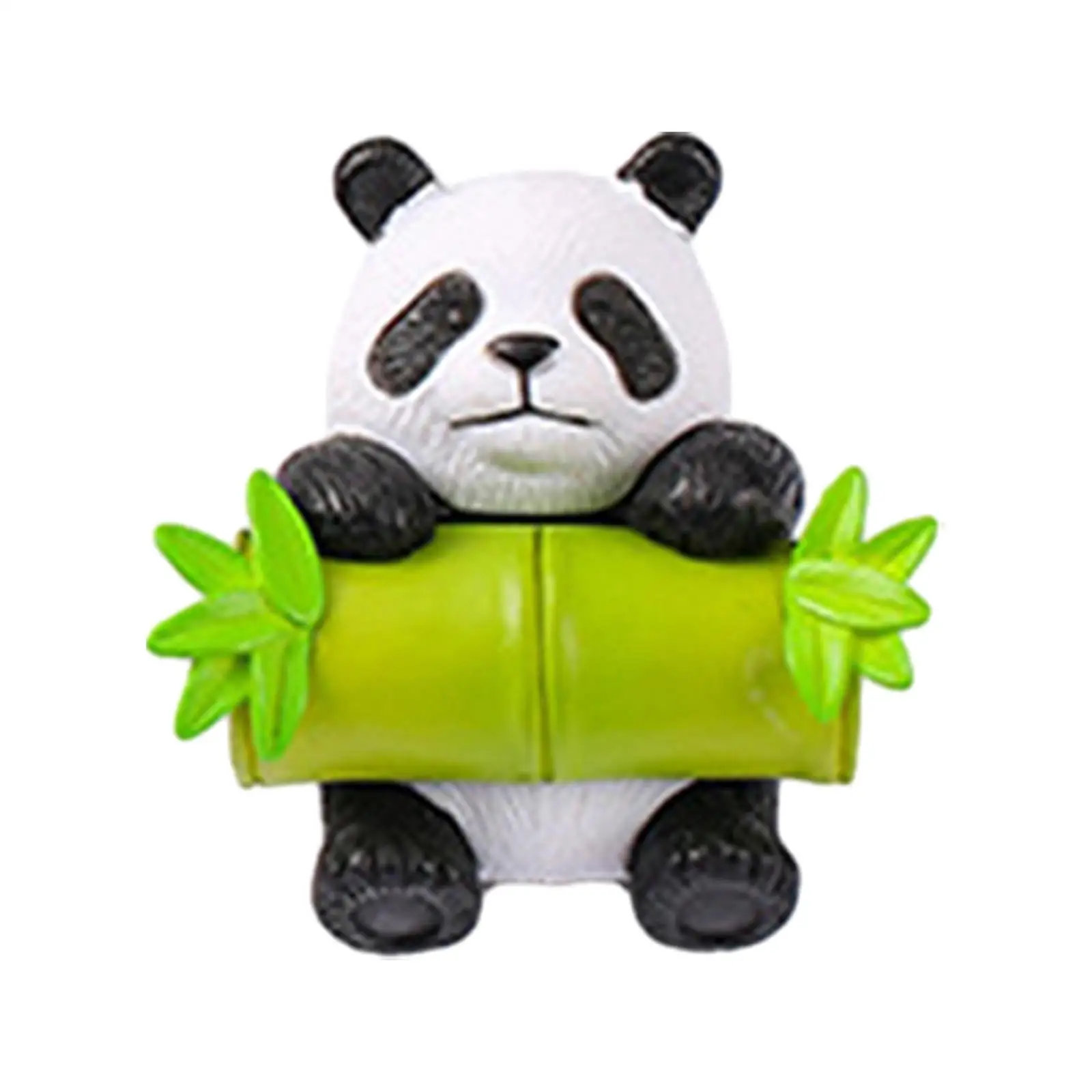 8 Pieces Resin Panda Figurines Craft DIY Micro Landscape for Kids Room Cute