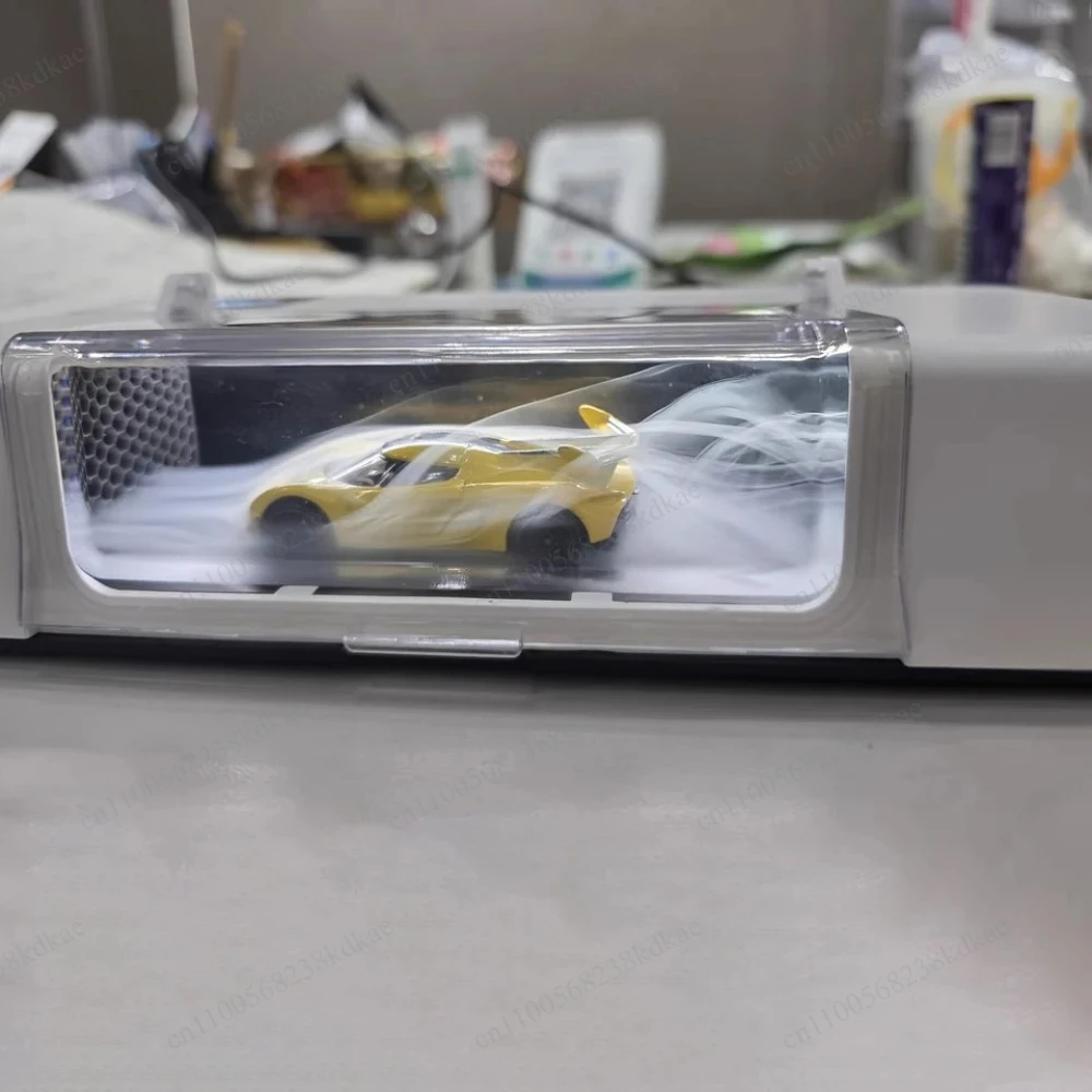 Desktop Wind Tunnel Model For 1:64 Mini Cars Adjustable Airflow LED Light 12V 3A Model Display Test Equipment