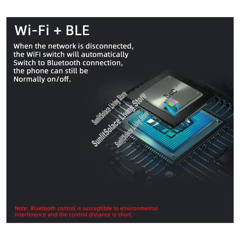 

White Smart Switch Tuya Wireless Control With Power Consumption Monitoring Temperature And Humidity Thermostat For Alexa-A45M