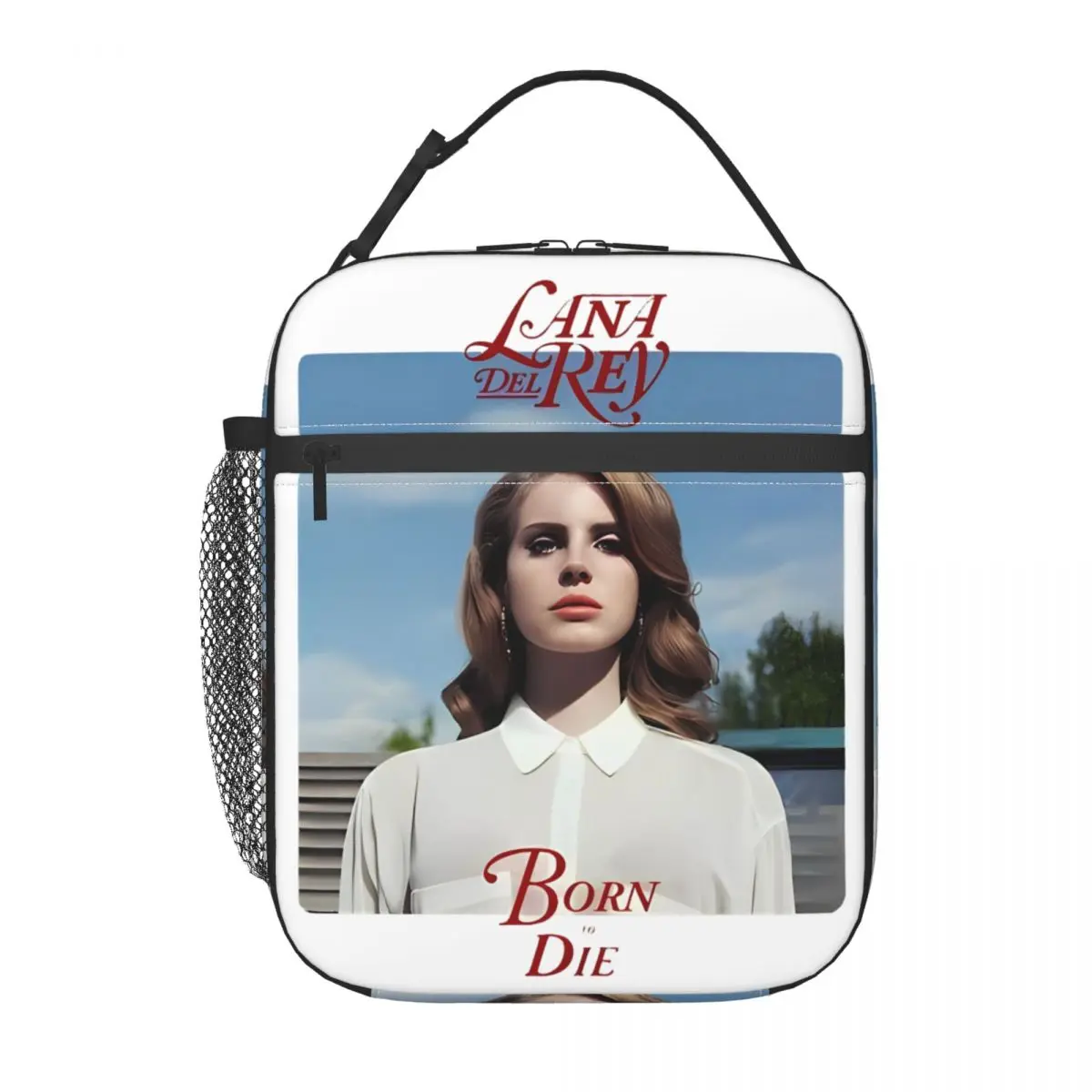 Born To Music-Sac à lunch isotherme Lana Del Rey, récipient alimentaire, glacière portable, boîte à bento thermique pour pique-nique