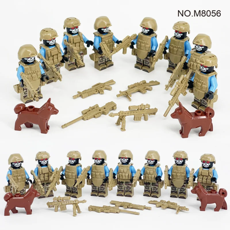 Children's Building Blocks Toy Mini Figure Humanoid Dolls Cartoon Character Birthday Gift Educational Playset for Kids