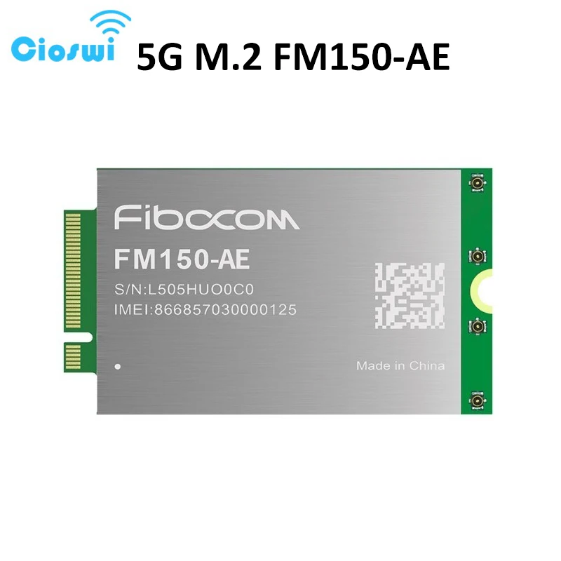 

Cioswi 5G Module M.2 Slot for WIFI Router M.2. Connector GNSS 5G NR Sub-6GHz IoT Quectel RM520N-GL CAT20 Modem