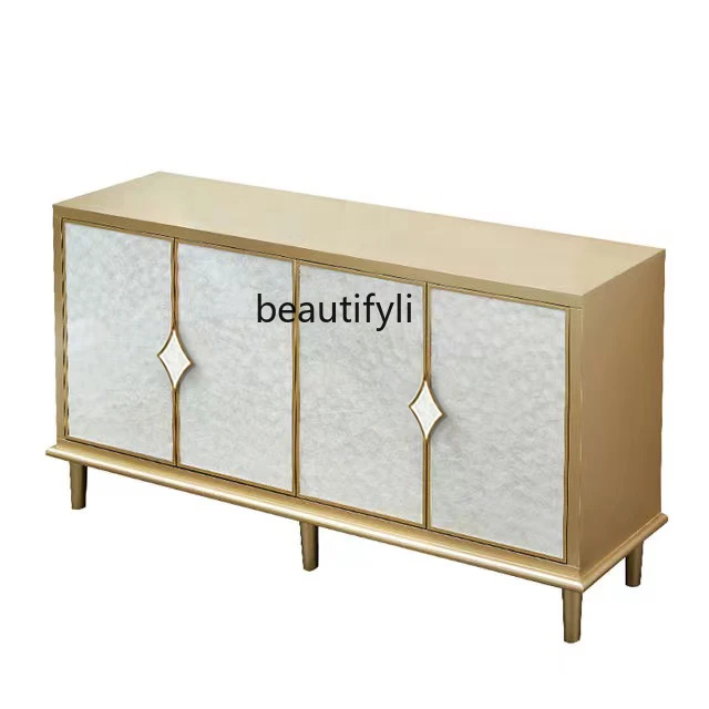 

Nordic Light Luxury Living Room Sideboard Storage Hall Entrance Shoe Cabinet Modern Shell Decoration Entrance Cabinet