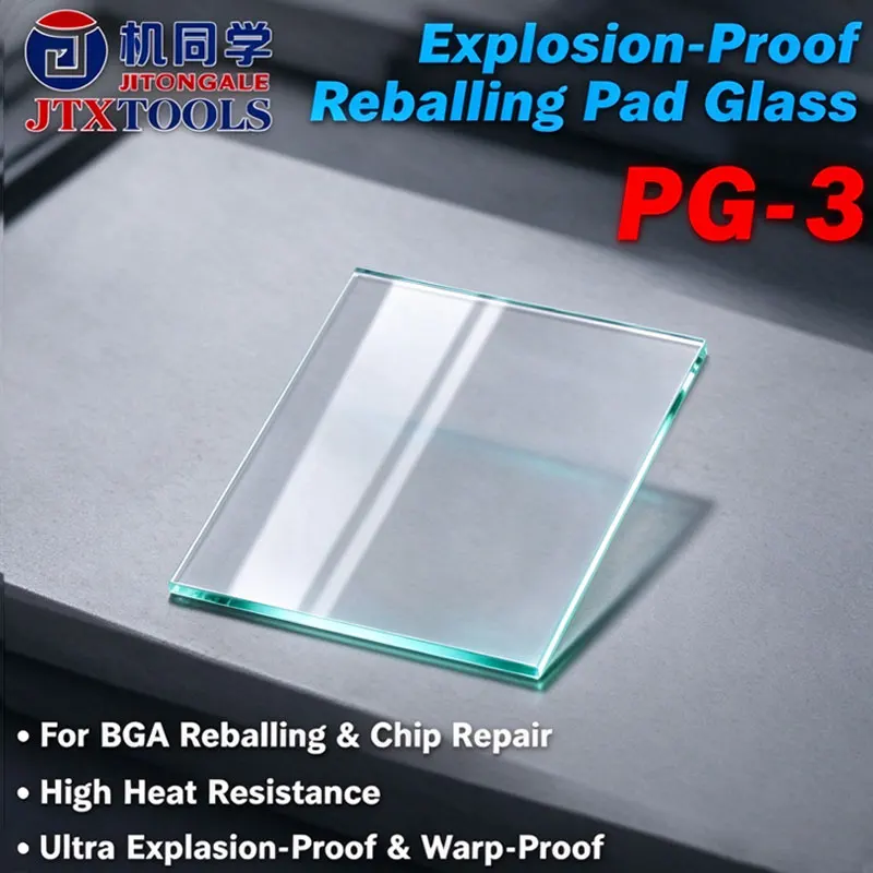 JTX PG-3 Explosion Proof Tin Gasket BGA Soldering Anti Splash Sheet High Temperature Tin Plating Phone Repair Tool
