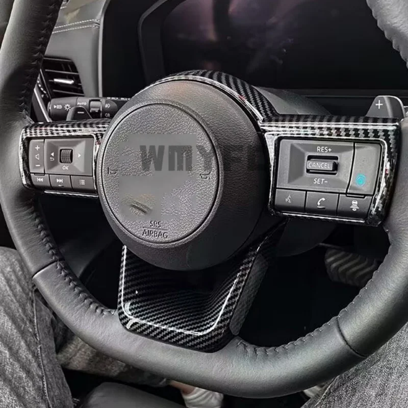 For Nissan Qashqai J12 X-trail T33 e-Power 2022 2023 2024 Steering Wheel Gear Frame Cover Trim Interior Styling Accessorie