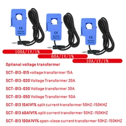 Current Sensor SCT013-000 SCT01315A 20A 30A 50A 60A 100A 50MA SCT-013 0-100A1V1% Shunt or Switch Current Transformer 50HZ-150KHZ